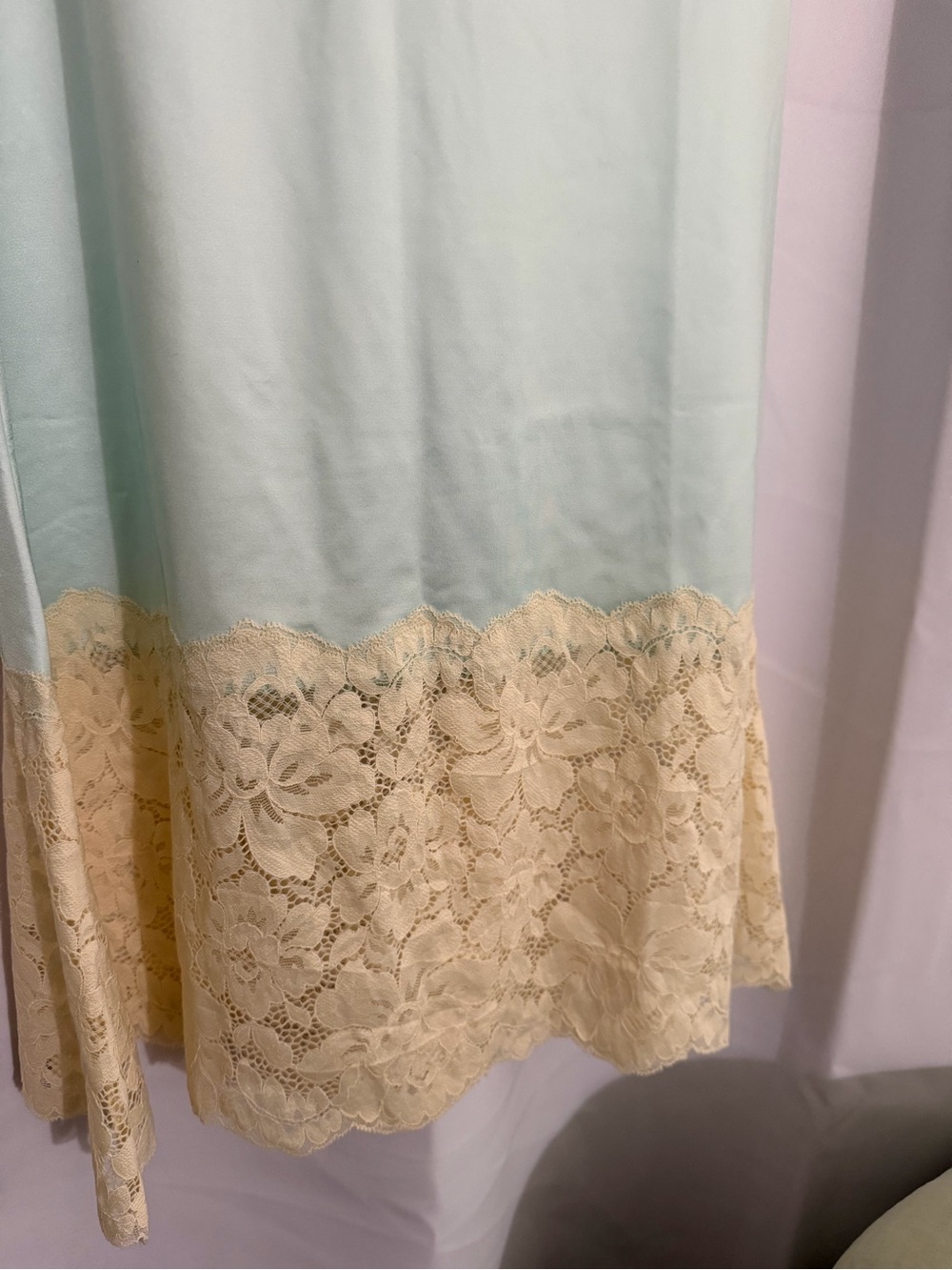 Montce Natalia lace-trimmed satin skirt - Picture 4 of 11
